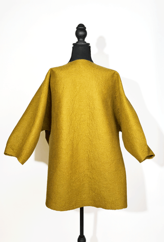 Gold Long Sleeve Felt Jacket