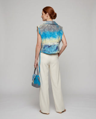 Asymmetrical Felt Vest
