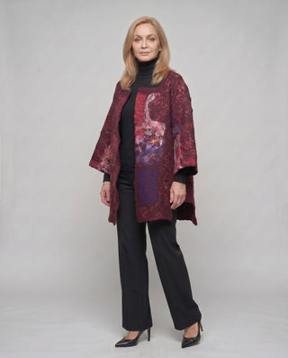 Maroon Long Sleeve Jacket